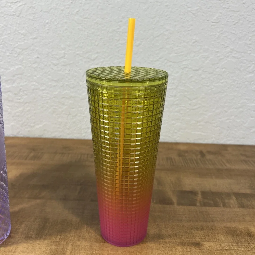 Starbucks Venti 24oz. Travel Tumblers, Grid, Studded Designs Lot Of 3‎